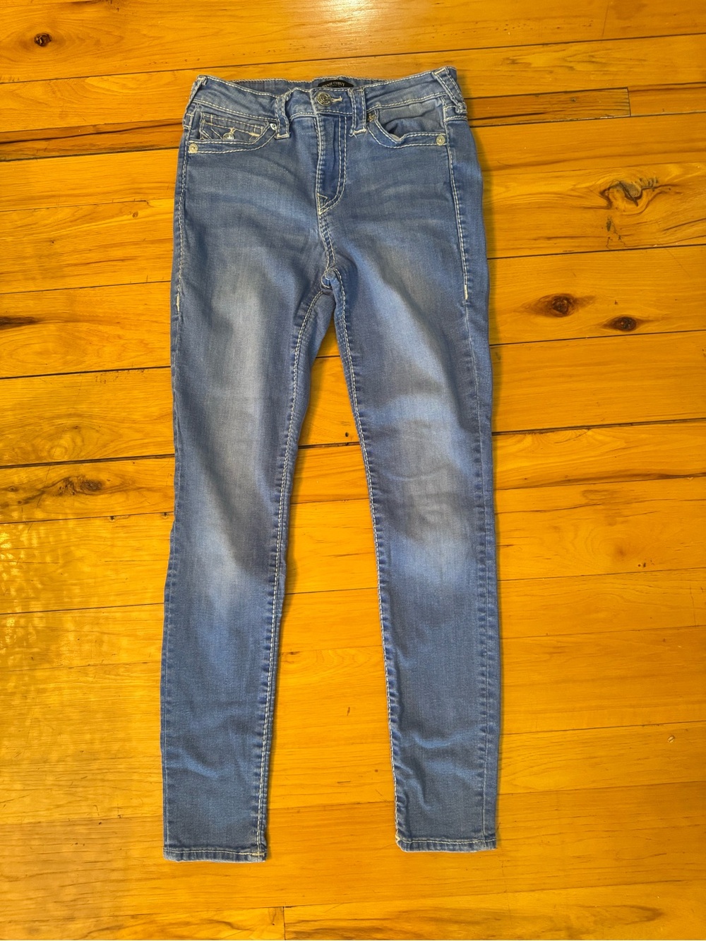True Religion Women's Light Wash Skinny Jeans